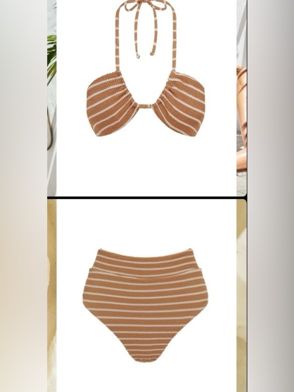 NWT Sommerfield Swim Malabar Top with Aruba Bottoms in Nautique pattern